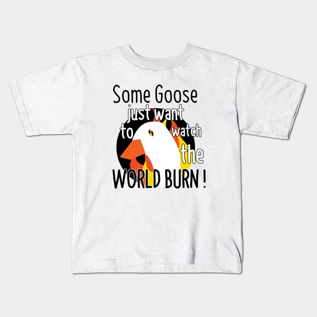 Untitled Goose Shirt Kids T-Shirt by mavric88